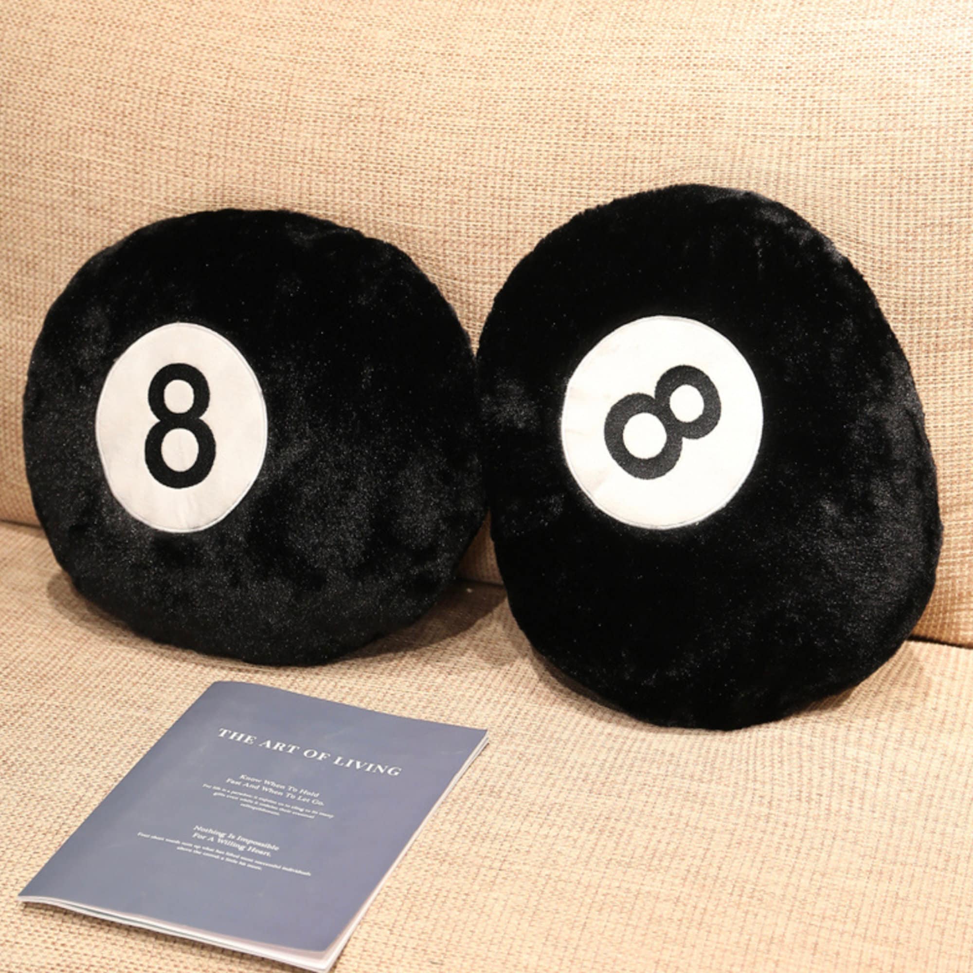 35/50CM Gift Billiards 8 Ball Plush Pillow Stuffed Soft Toy Eight Balls