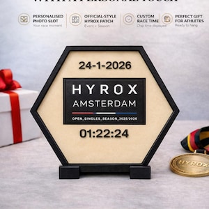 Expositor hexagonal HYROX Patch para la temporada 2025-2026