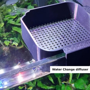 Quick Water Change Aquarium Top off Tool - Fish Tank Water Diffuser Hang On System
