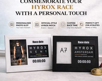 Marco de exhibición de parches HYROX Temporada 2025-2026 - 3 variaciones únicas