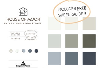 Coastal Paint Color Palette - Benjamin Moore 2024