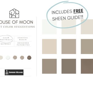 Calm Neutral Paint Color Palette - Sherwin Williams