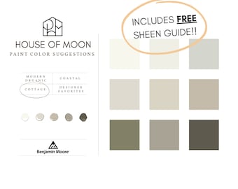 Tavolozza dei colori della vernice per cottage - Benjamin Moore