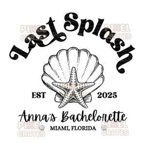 Plantilla de logotipo para despedida de soltera, diseño editable para el grupo de la novia, logotipo para despedida de soltera en la playa, descarga para fiesta nupcial en Canva