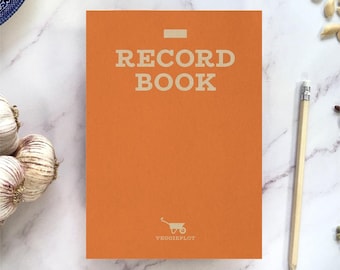 VeggiePlot Gardening Record Book: Orange A5 Allotment Log