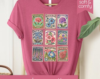 Vintage Seed Packet T-Shirt | Gardener Gift