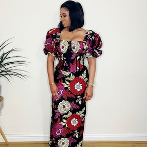 African print dress, Ankara print dress for women, African clothing, African print dress, Ankara long dress, Ankara gown,African dress style