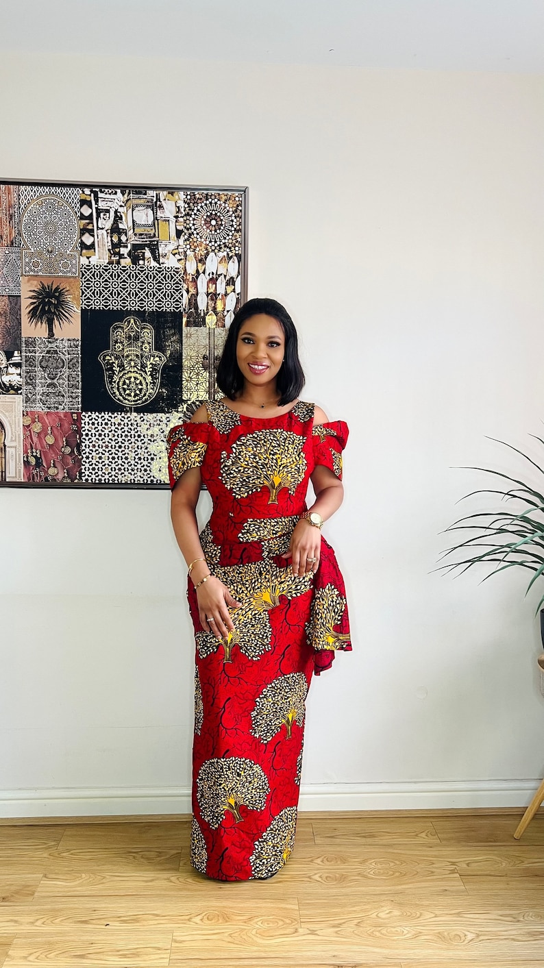 African Print Dress, Ankara Print Dress for Women, African Clothing — free download