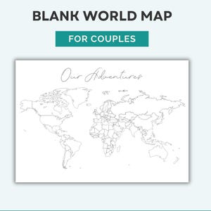 Pärchen Weltreise Karte: Our Adventures World Tracker (PDF)