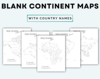 Mapa de los continentes con nombres de países: Seguimiento de viajes, Dónde he estado