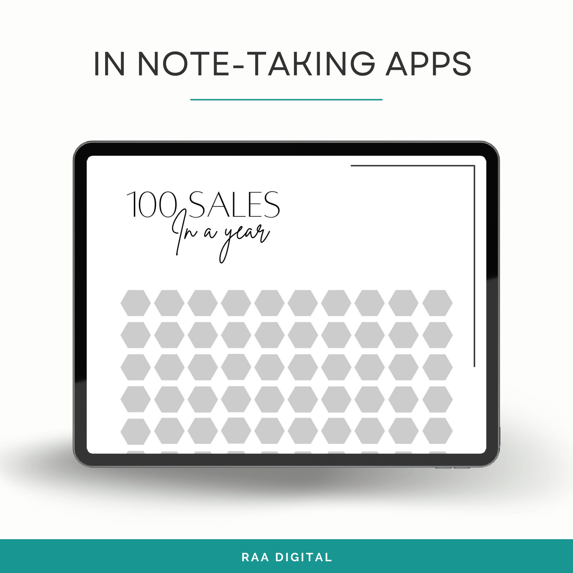 100 Sales Tracker: Goal Setting, Small Business (PDF Download) - Etsy