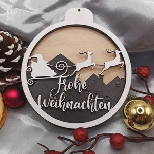 Ozdoba choinkowa 3D Święty Mikołaj