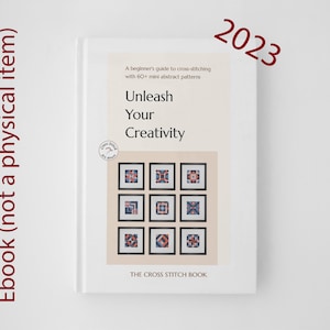 Książka do haftu krzyżykowego: uwolnij swoją kreatywność, przewodnik dla początkujących po haftowaniu krzyżykowym z ponad 60 małymi abstrakcyjnymi wzorami, plik PDF, świetny pomysł na prezent