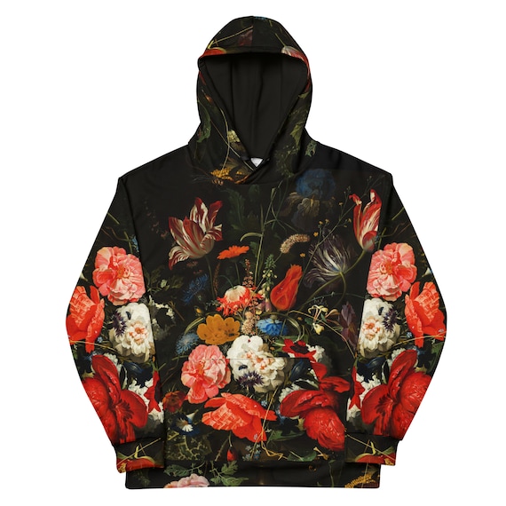 Dutch Stil Life Wild Flowers Hoodie All Over