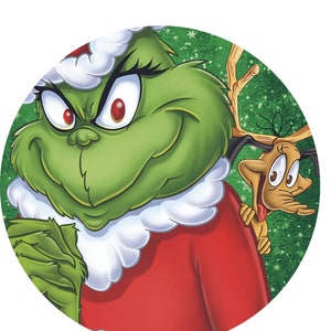 Grinch, Metal wreath sign, door decor, round wreath sign. Now taking pre-orders. Please allow 1-2 weeks for shipping.