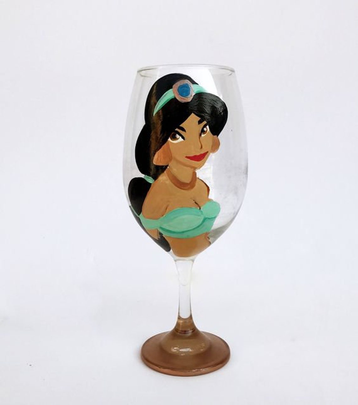 Princess Jasmine Wine Glass 20 Oz Etsy