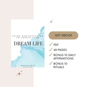Manifestation ebook Self Help ebook Manifesting guide Affirmations book Coaching guide Mastering your reality Law of attraction- dream life