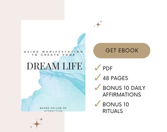 Manifestation ebook Self Help ebook Manifesting guide Affirmations book Coaching guide Mastering your reality Law of attraction- dream life