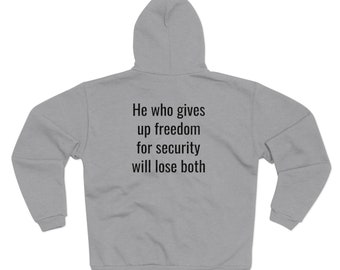 Sudadera unisex con capucha y cremallera