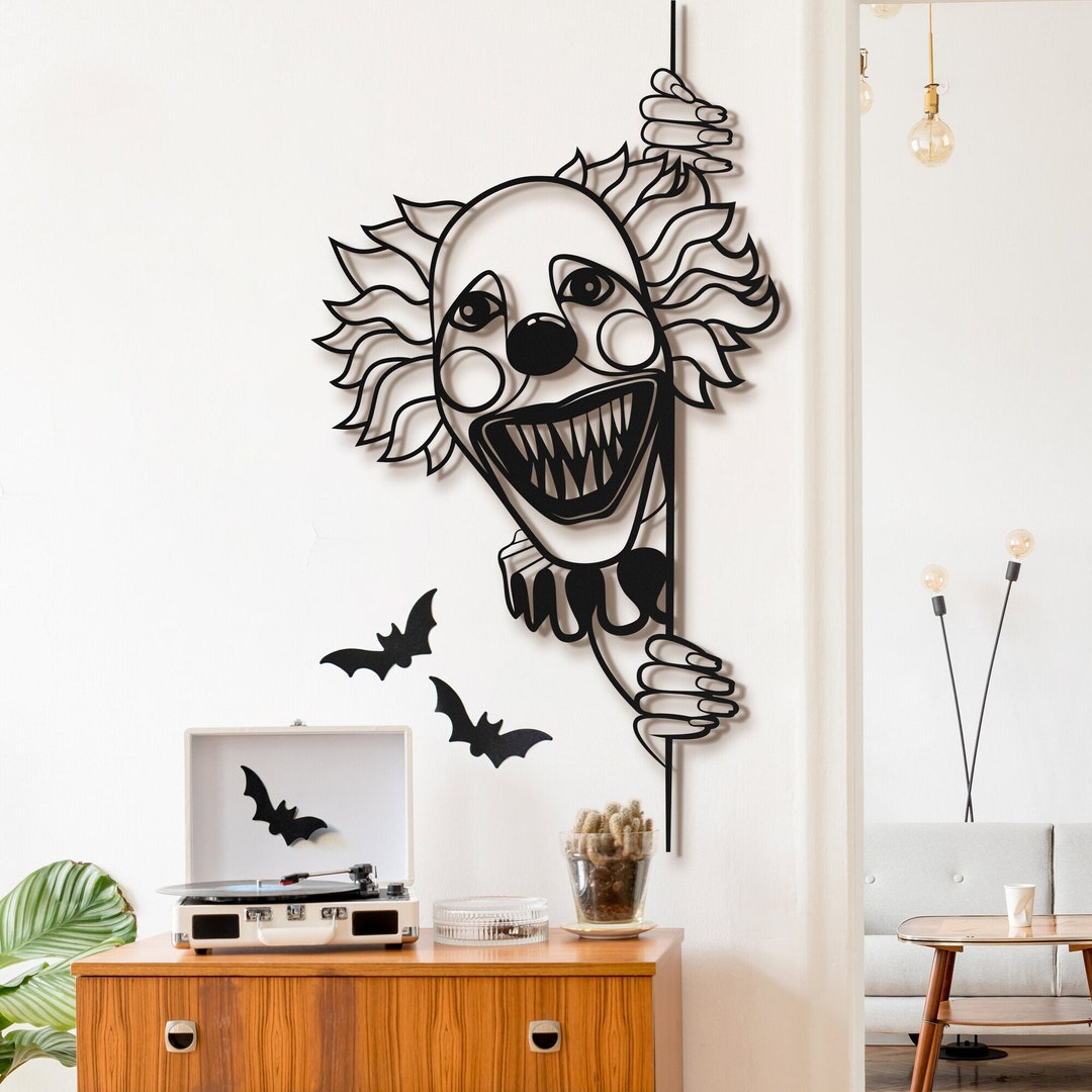 Scary Clown Svg Dxf Laser Cut Files Svg Files for Cricut Сreepy Clown