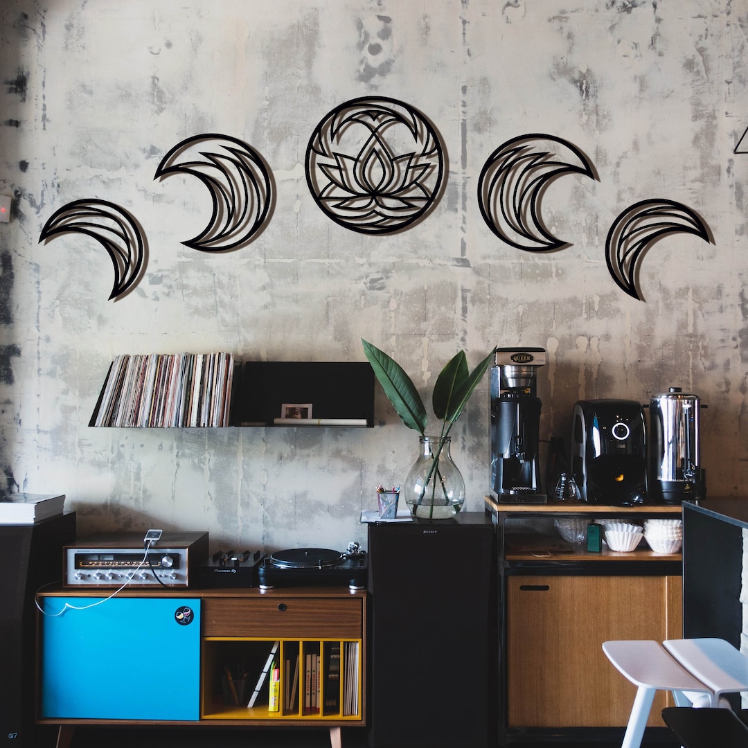 Buy Moon Phases Dxf Svg Laser Cut Files Svg Files for Cricut Dxf Files ...