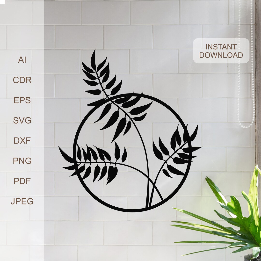 Tree Branches Svg Dxf Pdf Eps Laser Cut Files Svg File for Cricut Wall ...