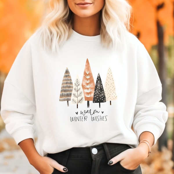 Grüner Weihnachtsbaum-Pullover, Weihnachten Rundhalsausschnitt, süßer Feiertagspullover für Frauen, Winter-Sweatshirt, Urlaubspullover, Mädchen-Weihnachtspullover