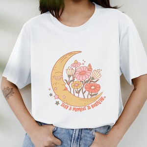 Camicia lunare mistica, camicia eclissi solare, camicia mistica da donna, t-shirt carta tarocchi, camicia sole e luna, camicia celeste, magliette addio al nubilato