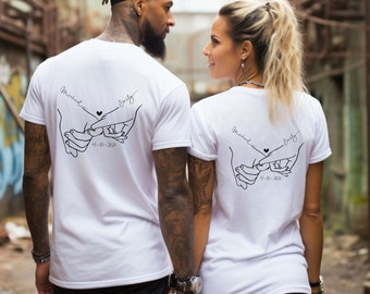 Custom Couple Gift, Personalized Anniversary Gift,Matching Couple Shirt, Engagement T-Shirt,Valentine Gift for Her or Him,Unique Love Shirts