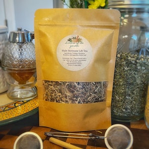 Organic Men's Hormone Balancing Tea for Middle-Aged Men - Natural Libido Boost & Testosterone Support