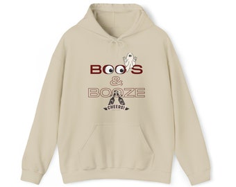 Boo's & Booze フード付きスウェットシャツ