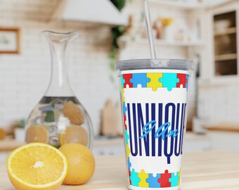 私はユニークですプラスチックタンブル