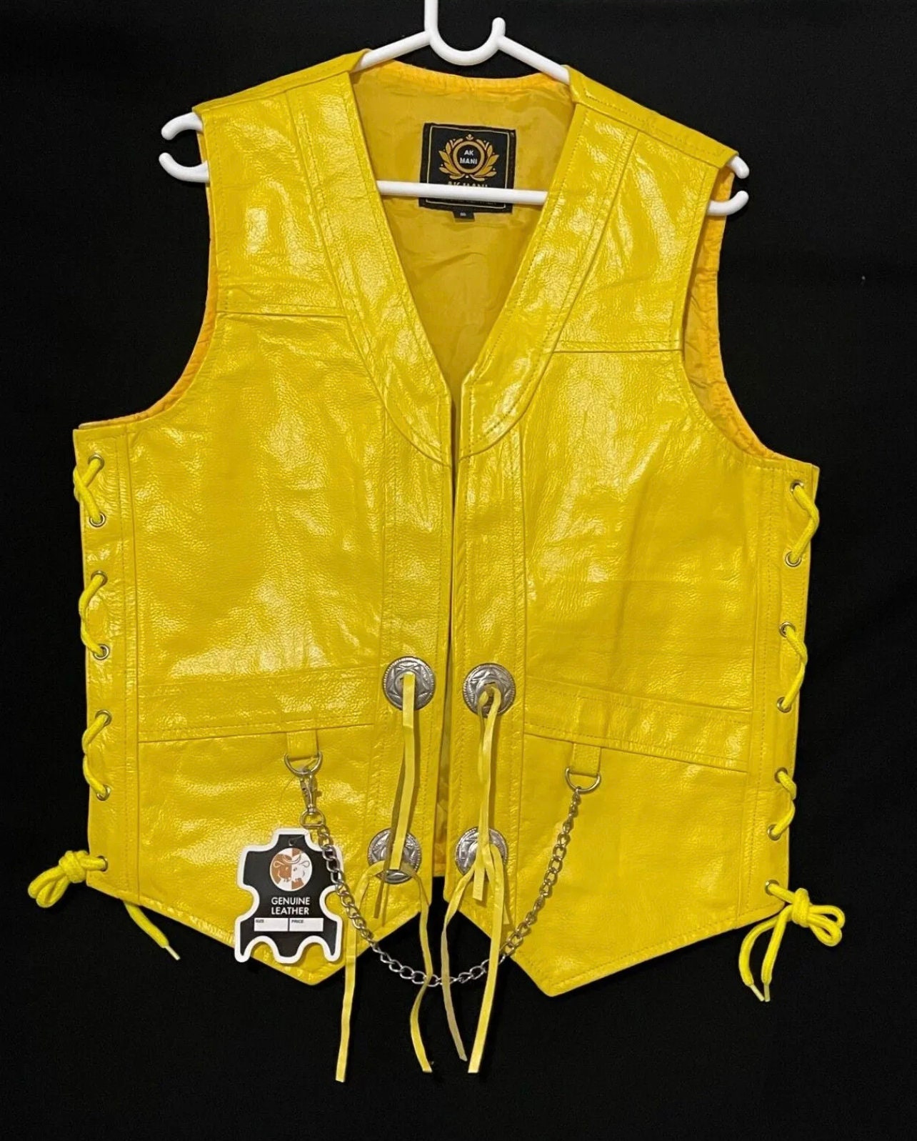 Mens Yellow Vest Etsy