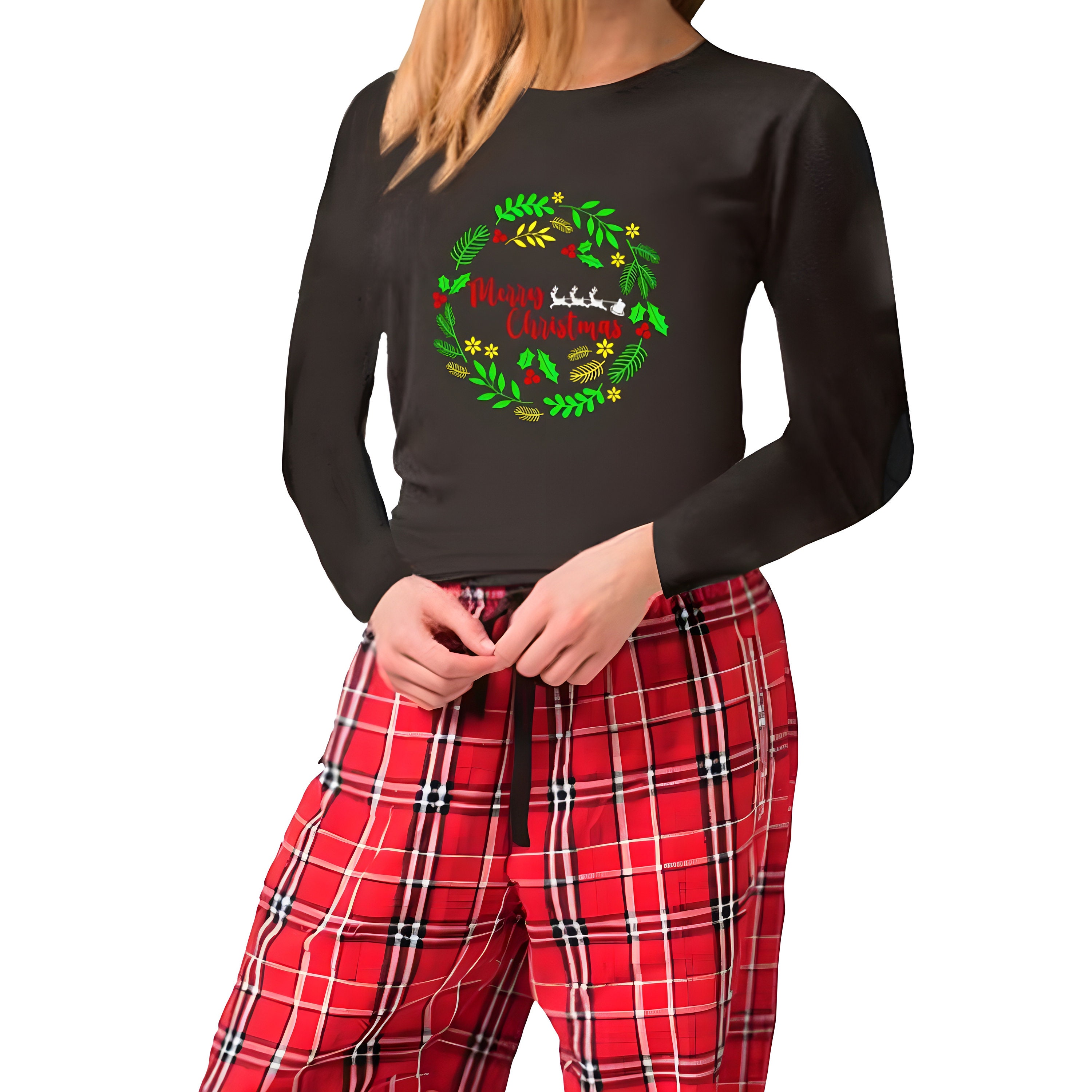 Women's Christmas Pjs, Christmas Pajamas, Cute Christmas Sleepwear