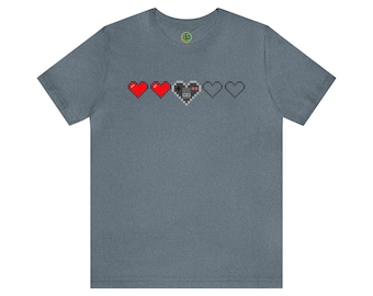 Gamer at Heart - Edizione retrò NES - T-shirt a maniche corte in jersey unisex
