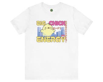 Big Chick Energy con testo giapponese - Maglietta unisex a maniche corte