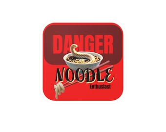 Decalcomanie in vinile Kiss-Cut Danger Noodle Enthusiast