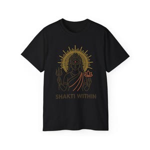 Goddess Durga T-Shirt: Shakti Within, Spiritual Yoga Tee