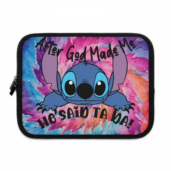 Stitch  - Laptop Sleeve,  Christian, Inspirational, computer Sleeve, Fantasy