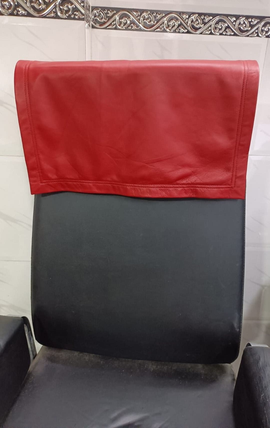 Genuine Lambskin Leather Recliner, Arm, Chair & Sofa HEADREST Cover