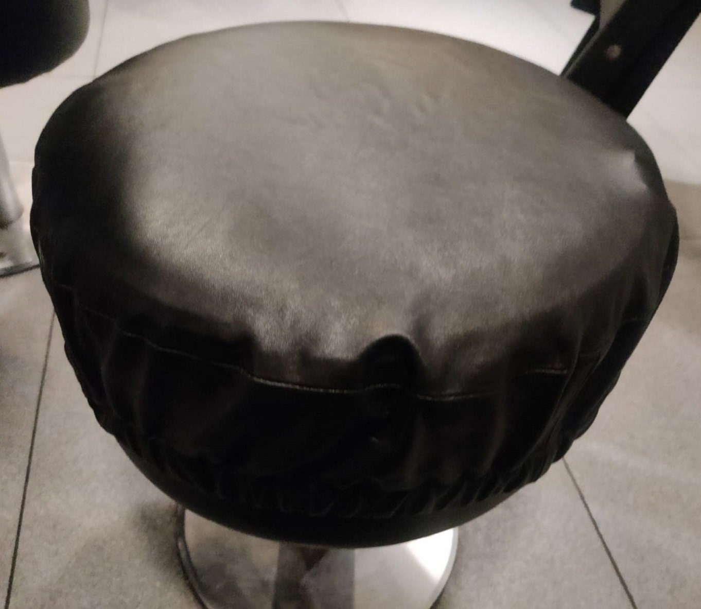 Elastic Pu Leather Round Stool Cover Waterproof Stool Protective Cover Bar  Salon Small Round Seat Cushion Cover Living Room Home Decor - Temu Italy