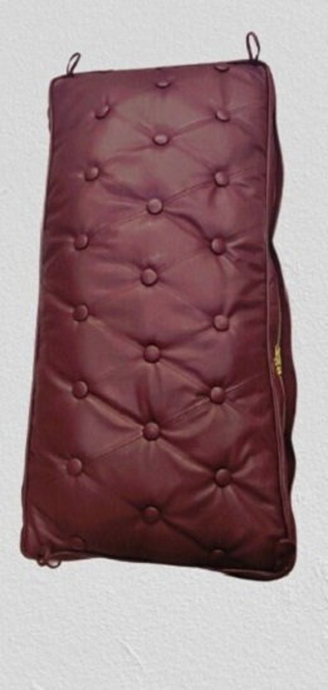 Maroon LEATHER BENCH SEAT Cover Customize Indoor Non Slip Chair Seat