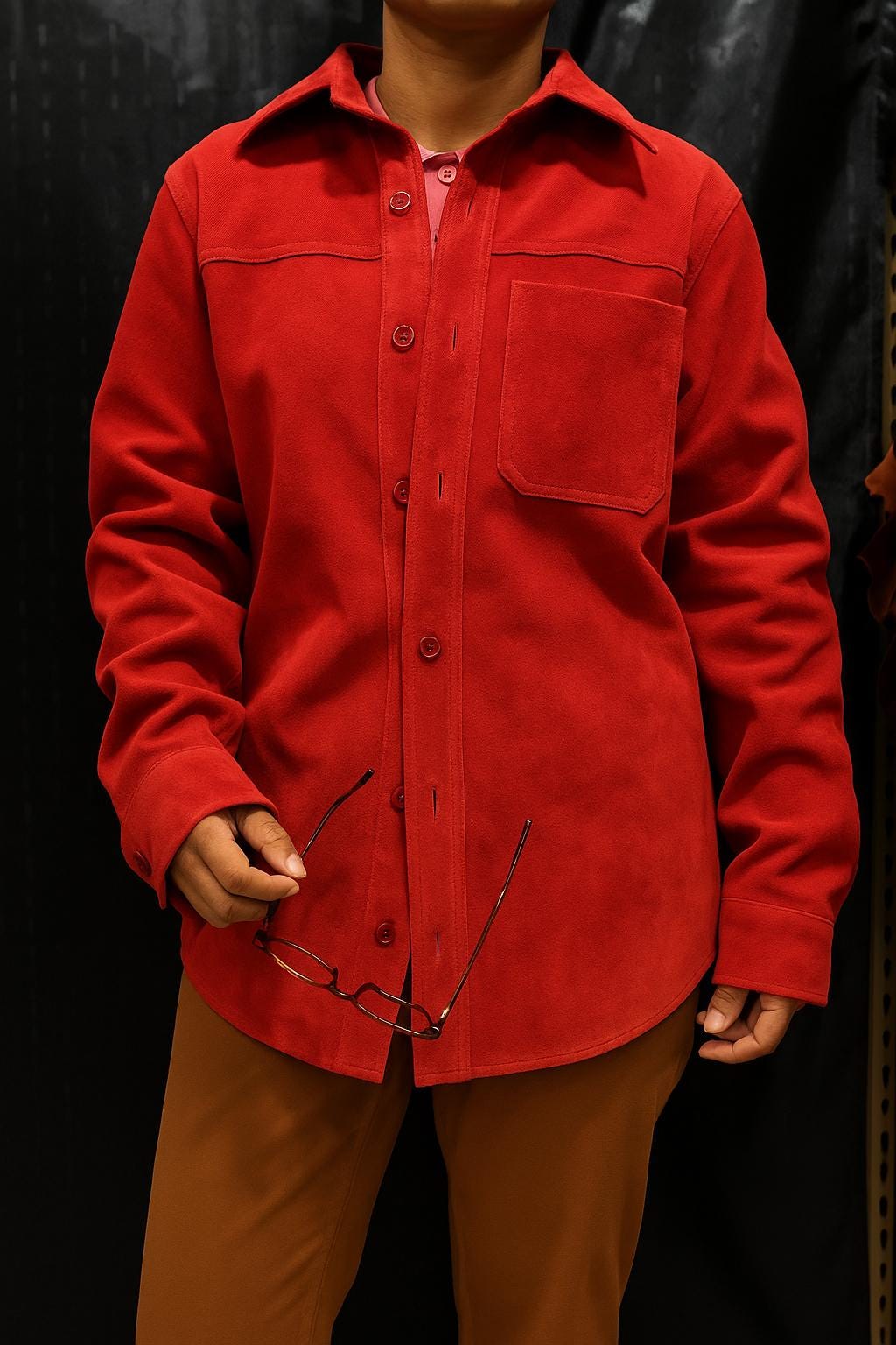 Oversize Suede Shirt - Etsy
