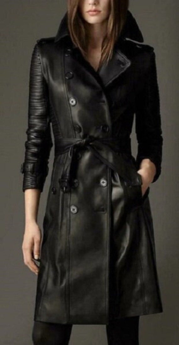 Veste En Cuir Véritable D'agneau (nappa) Femme - Coupe Slim Longueur Hanche - Noir - Neuve Avec étiquettes