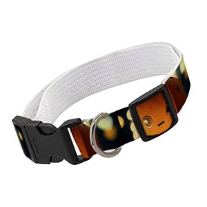 Cute COLORFUL Graphic Cartoon DOG Art Pet COLLAR For Dogs Made Of Durable Polyester – Funny Dog Neck Wear Collar