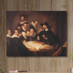The Anatomy Lesson Of Dr. Nicolaes Tulp Canvas Wall Art Design, Poster Decor For Home & Office Decoration, Poster Or Canvas Ready To Hang