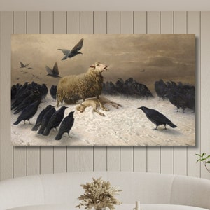 August Friedrich Albrecht Schenck Anguish Lane Canvas Wall Art, Art Print Decor For Home & Office Decoration, Poster Or Canvas Ready To Hang
