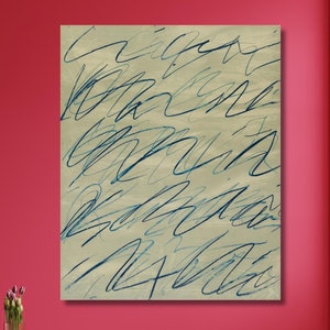 Roman Notes V von Cy Twombly Leinwand Wandkunst Desing, abstraktes Poster, Kunstreproduktion für Home Office Dekor, fertig zum Aufhängen
