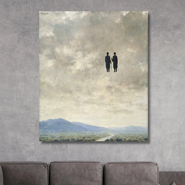 René Magritte Canvas Art, L'Art de la conversation Painting,Wall Design,Print Decor For Home & Office, Poster Or Canvas Ready To Hang