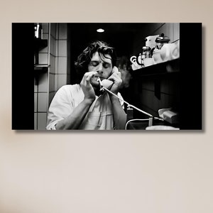 Chefkoch Marco Pierre White Leinwand Poster, Pierre Schwarz-Weiß-Druck Wandkunst Design, Dekor für Zuhause & Büro, Poster oder Leinwand fertig zum Aufhängen